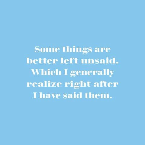 Some Things Are Better Left Unsaid Cocktail Napkins