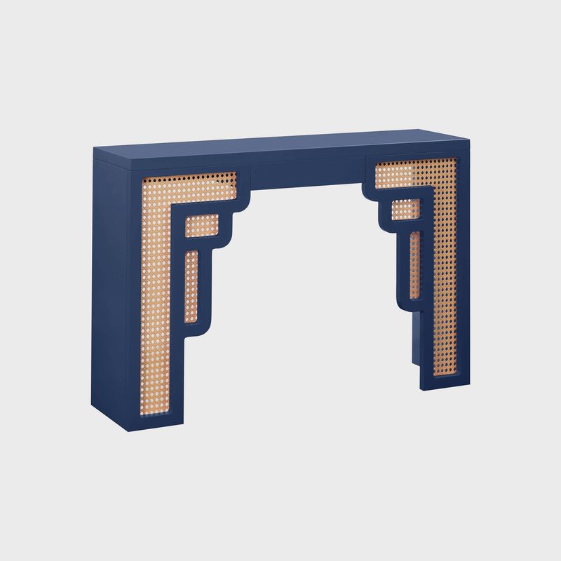 Suzie Rattan Console Table | Navy