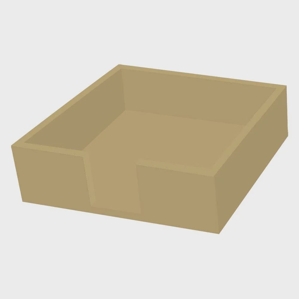 Napkin Caddy Wood | Gold