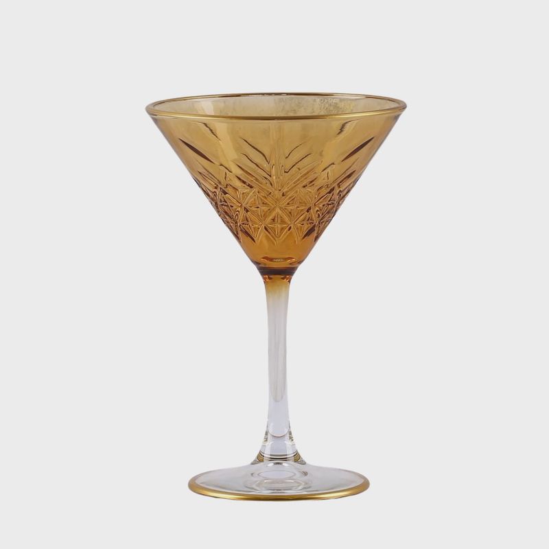 Vintage Martini Glass | Amber
