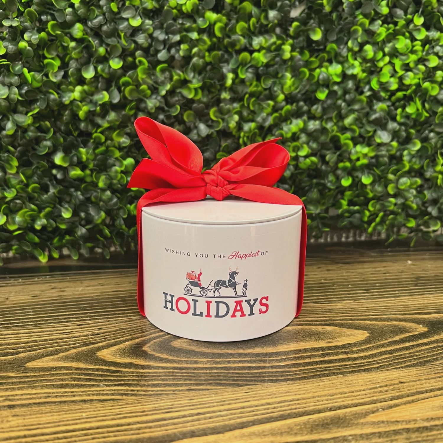 White Tin Can Holidays Candle