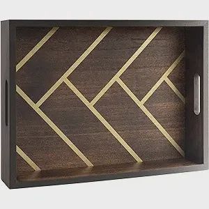 Brown &amp; Gold Tray