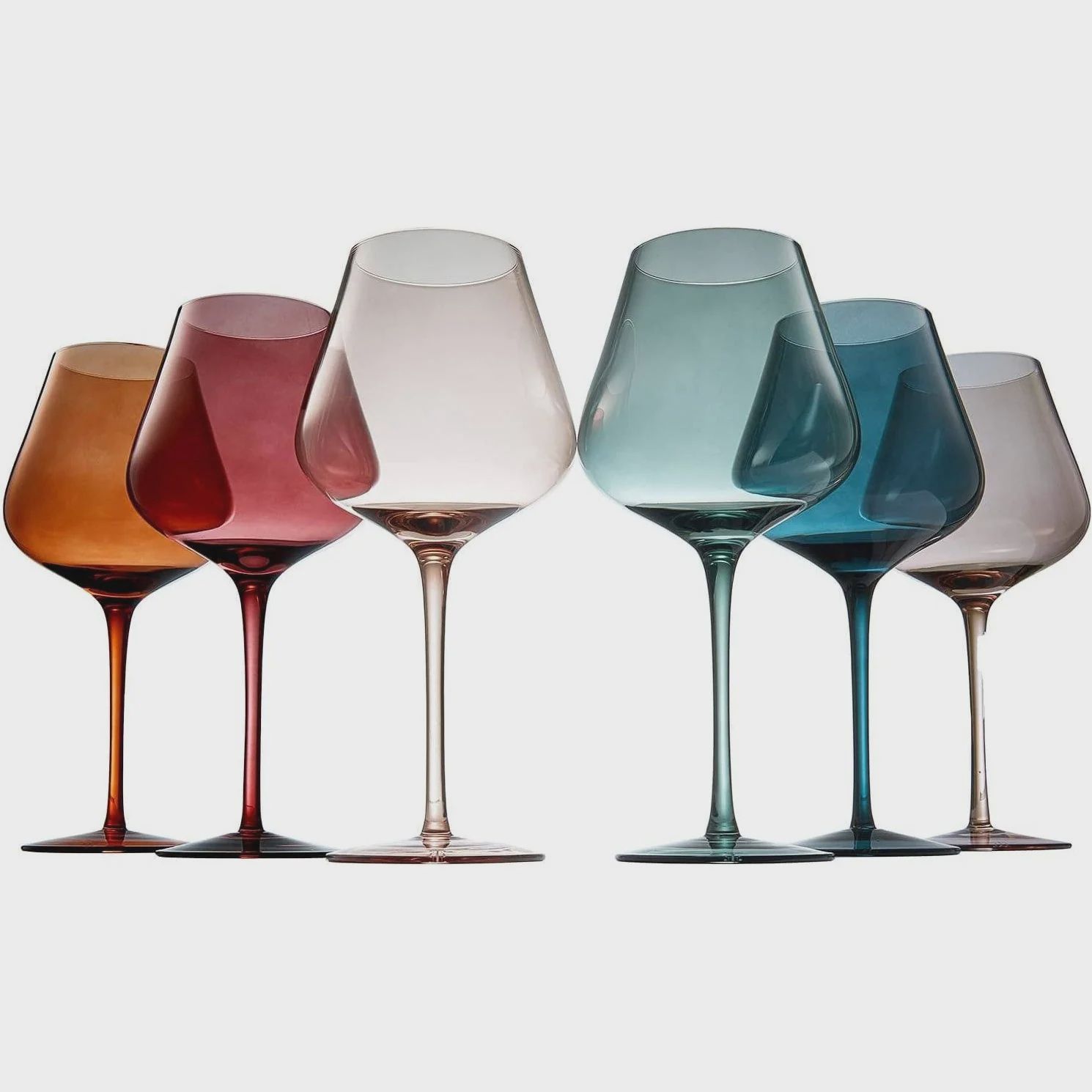 Colored Crystal Wine Glass