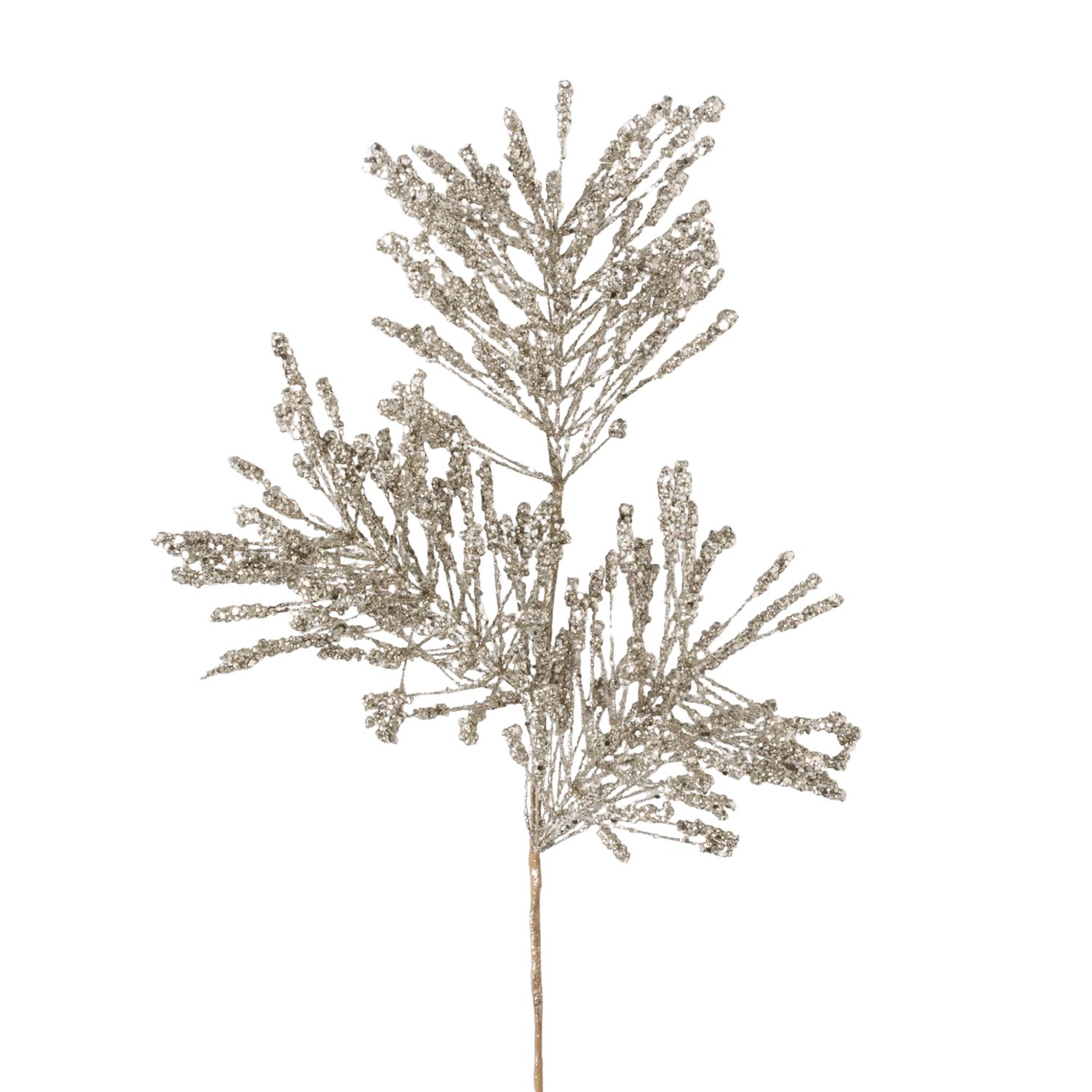 Sparkly Silver Tinsel Spray | 29&quot;