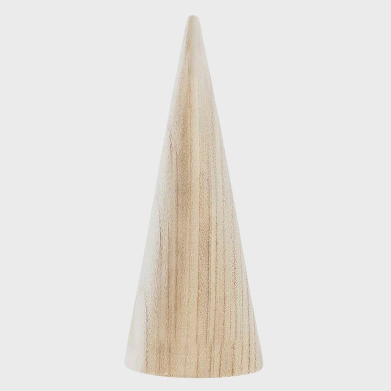 Natural Wood Cone Tree - Large