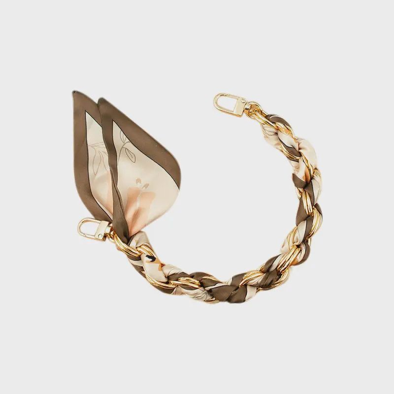 Brown &amp; Ivory Phone Chain