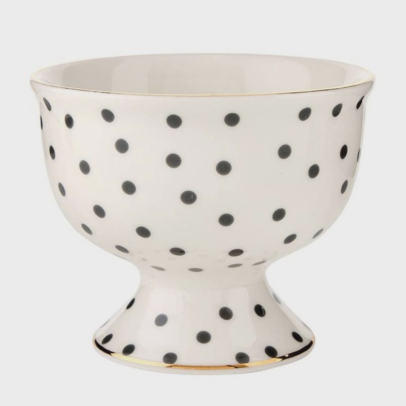 Ceramic Ice Cream Bowl | Polka Dots