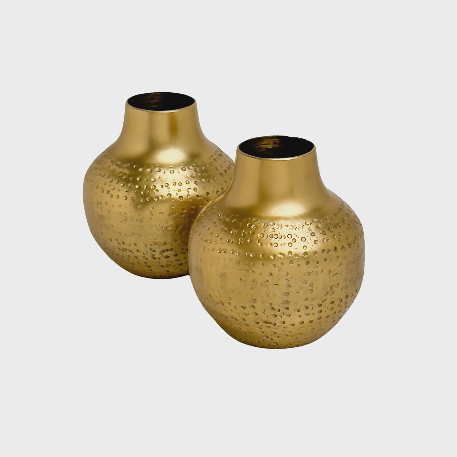 Hammered Aluminum Vase