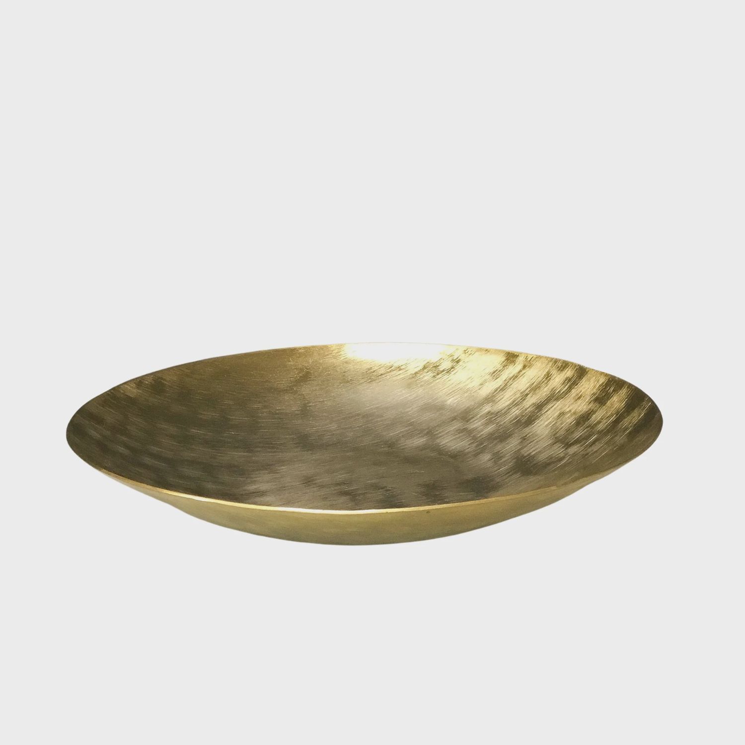Gold Etched Shallow Bowl