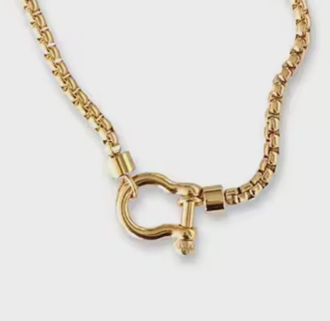 Mini Horse Bit- Steel: Yellow Gold