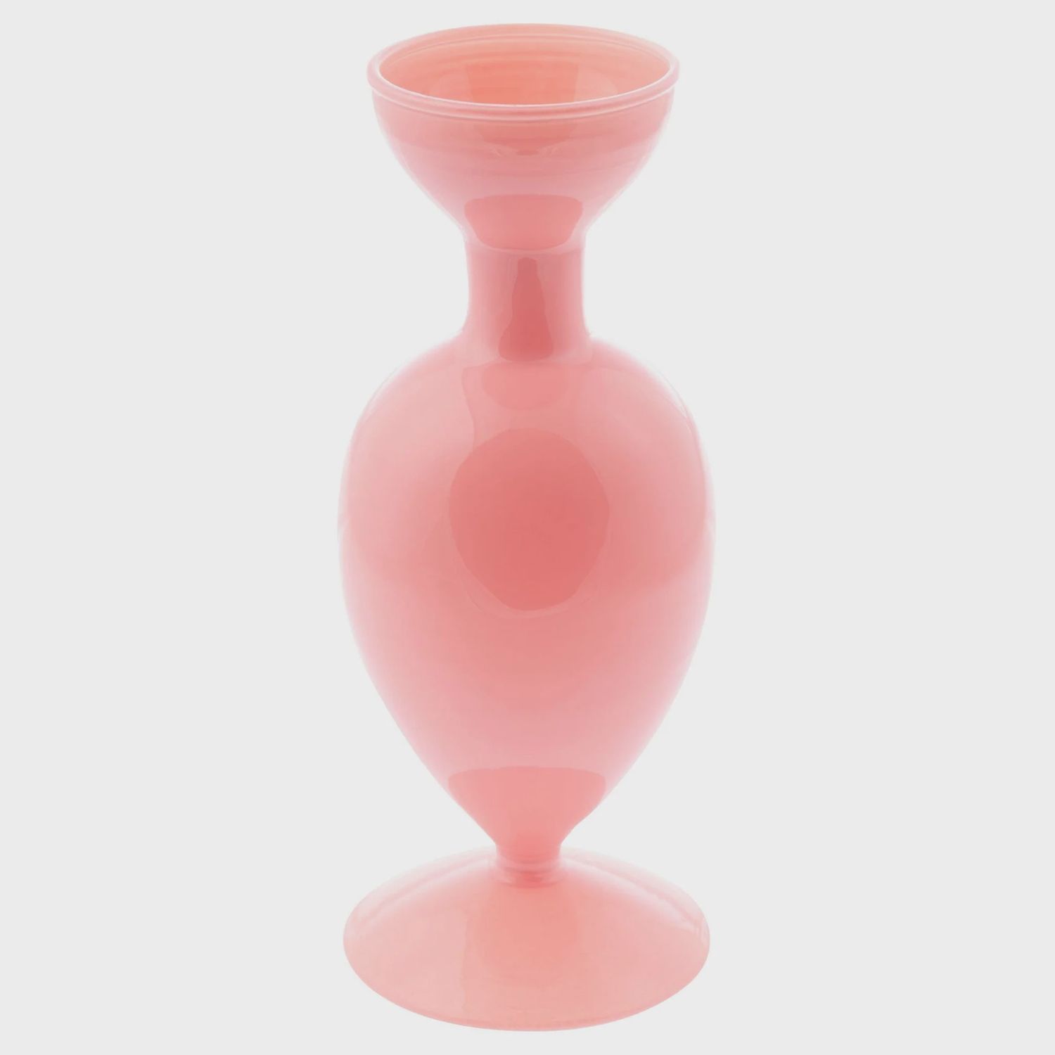 Deco Pink Glass Vase