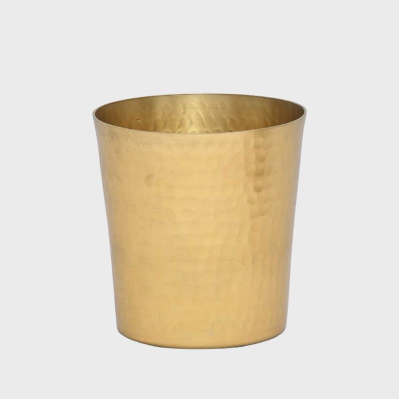 Alum Gold Hammered Vase Large