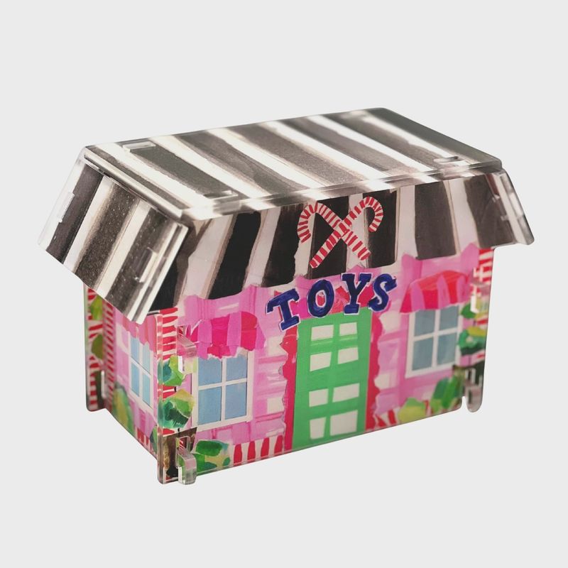 Acrylic Christmas Village: Toy Store