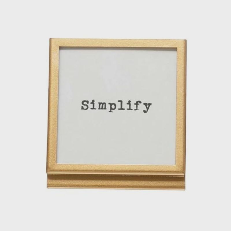Simplify | 3" x 3" Framed Print