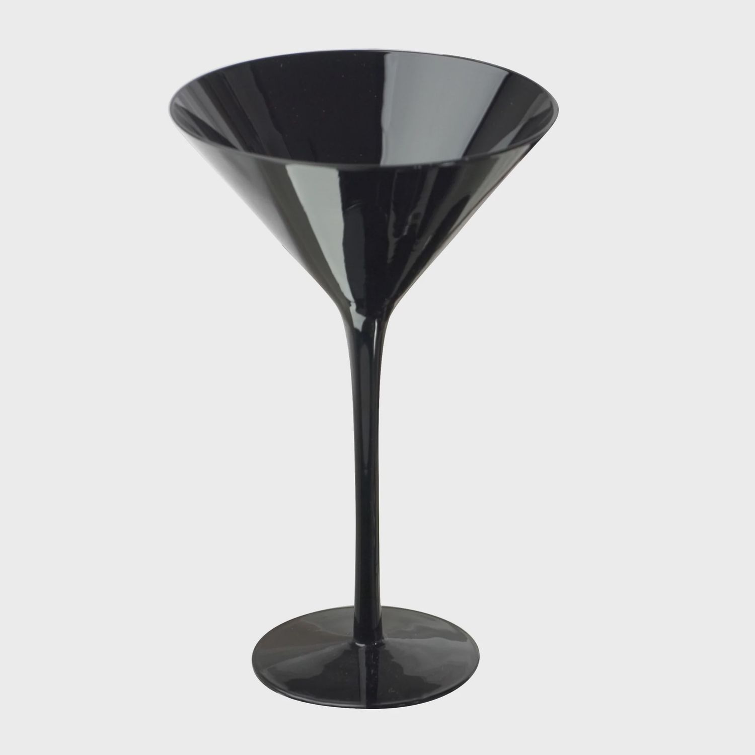 Black Martini Glass