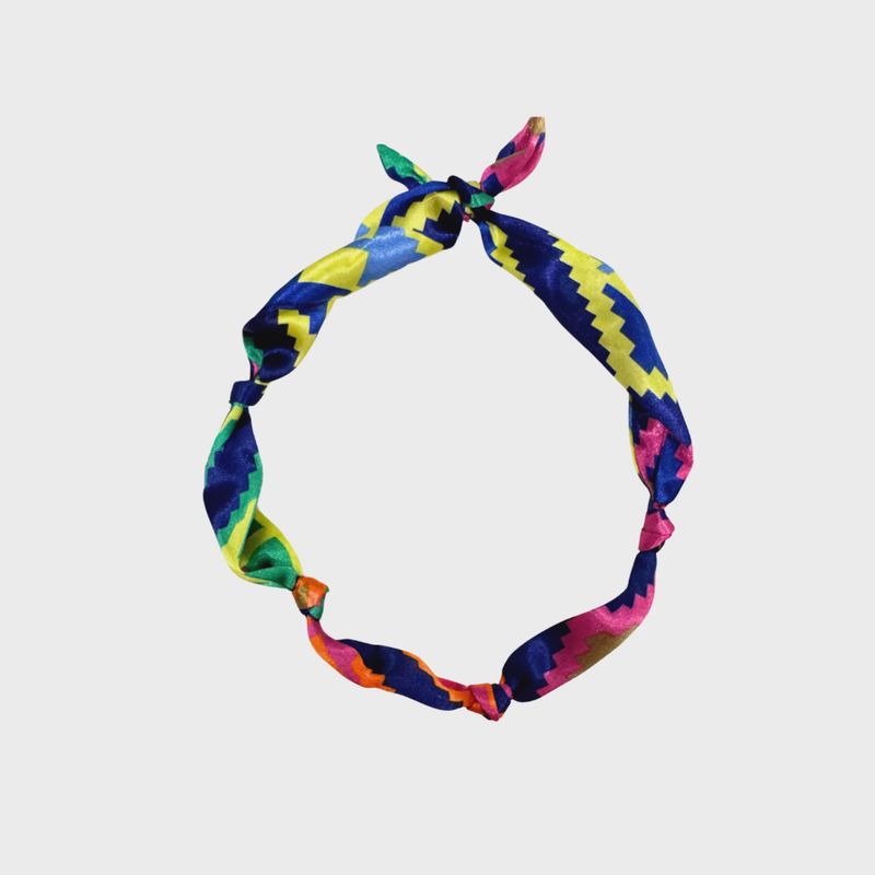 Scarf Bandana for Charm Necklace DIY | Aztec Print