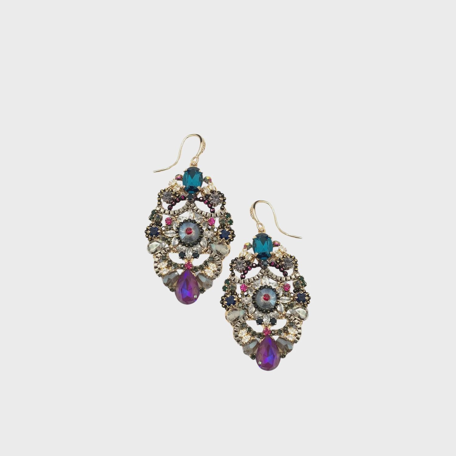 Isabella Drop Earrings | Amethyst