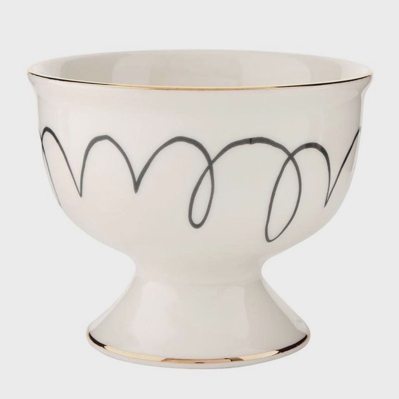 Ceramic Ice Cream Bowl | Squiggles