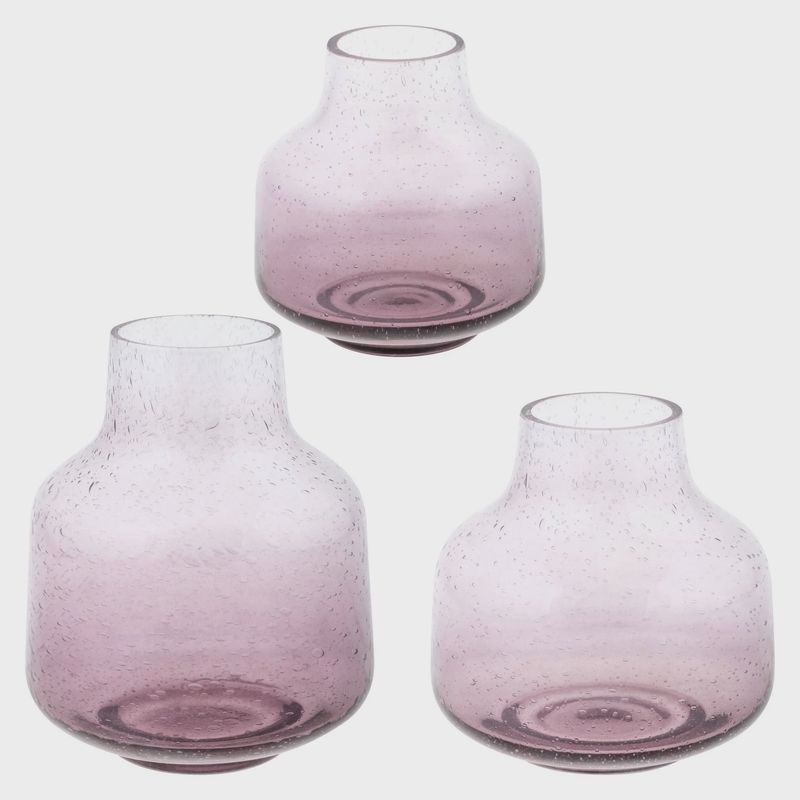 Bubble Glass Vase | Blackberry