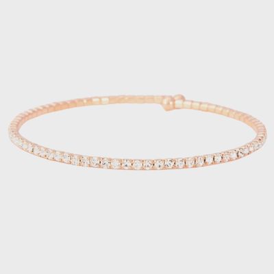 Clear Bangle | Rose Gold
