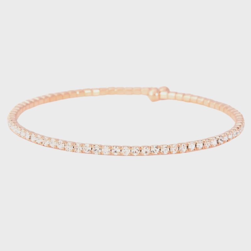 Clear Bangle | Rose Gold