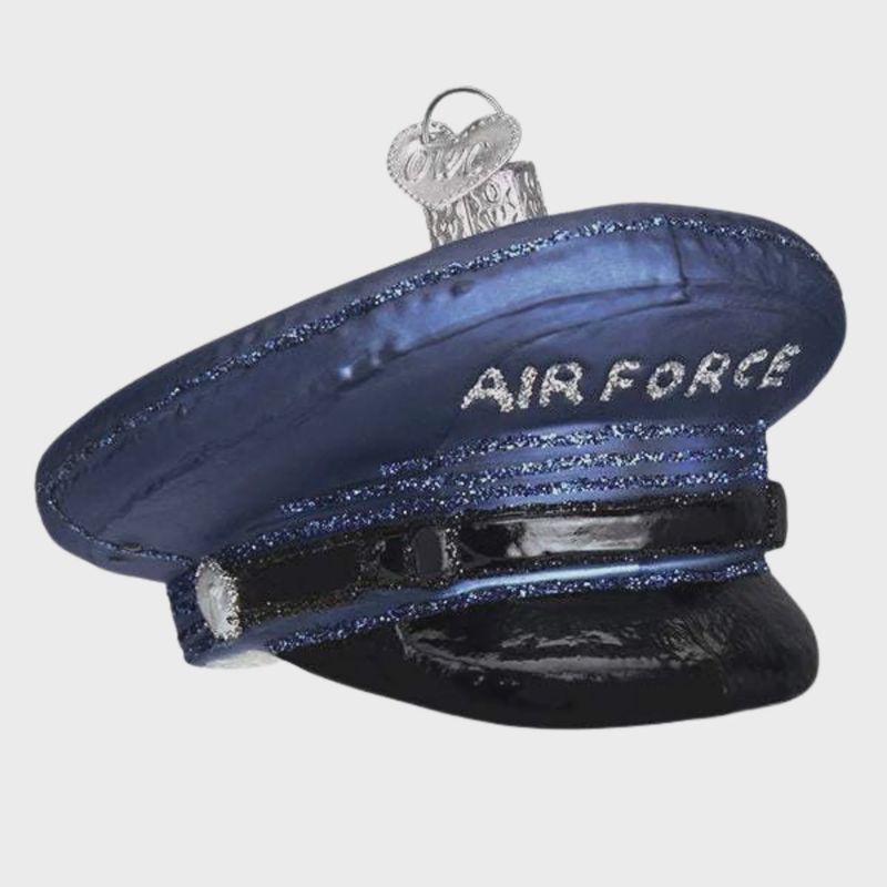 Air Force Cap Christmas Ornament