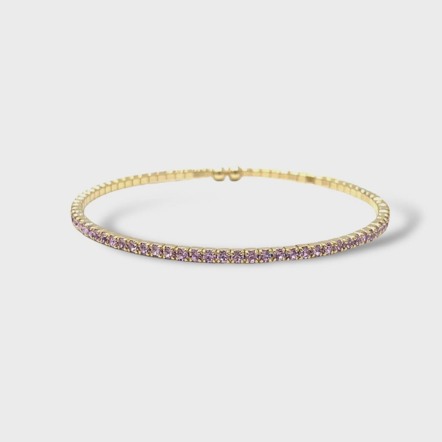 Single Row Bangle | Lilac