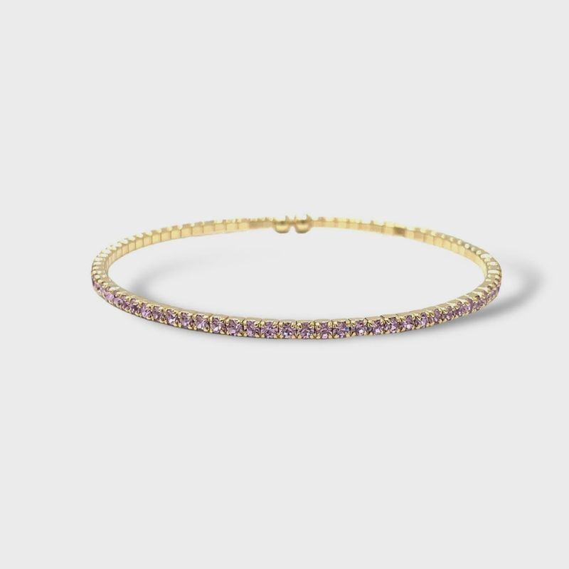 Single Row Bangle | Lilac
