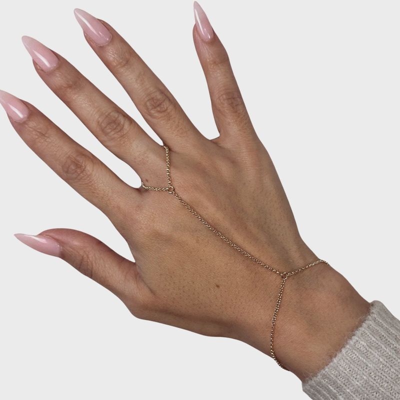 18k Gold Filled Hand Chain