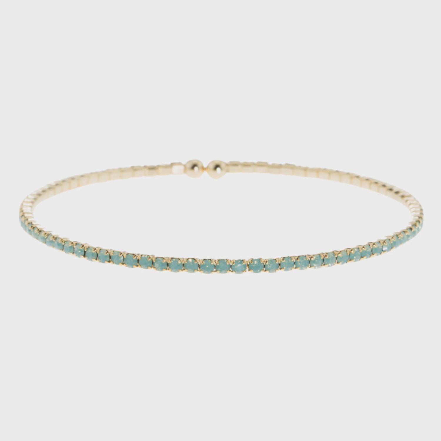 Green Opal Swarovski Bangle