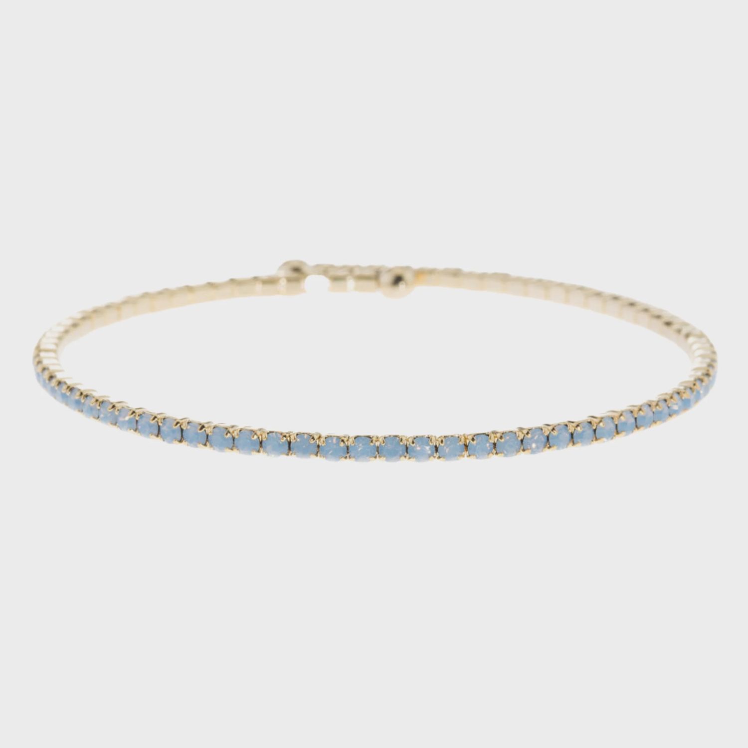 Blue Opal Swarovski Bangle