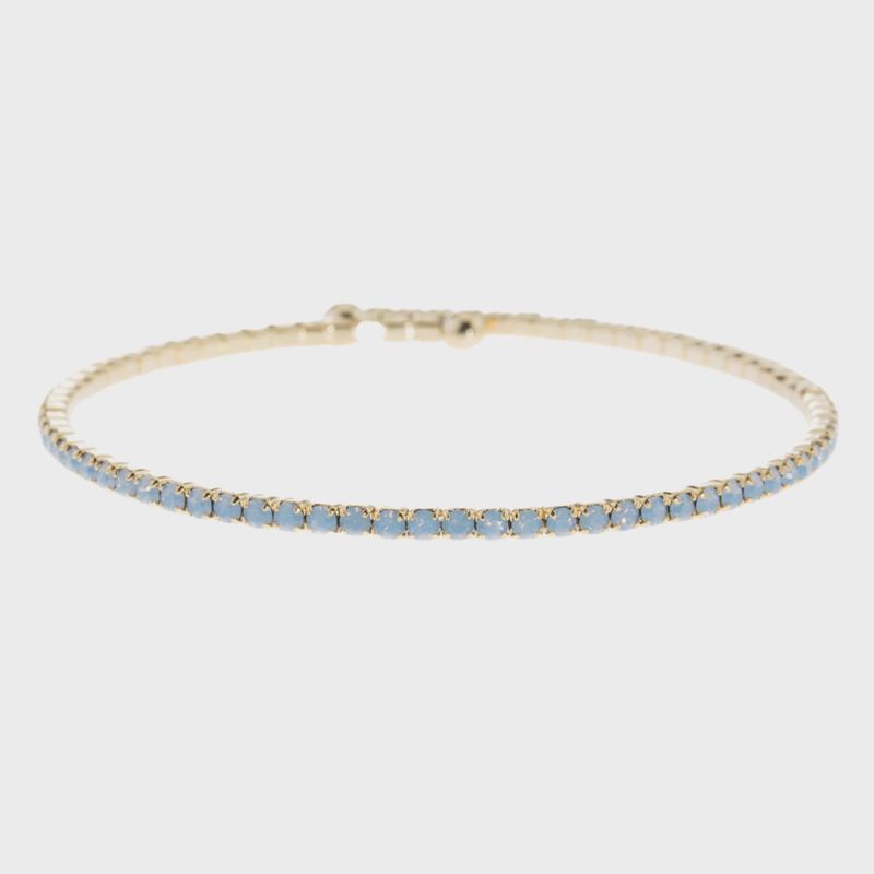 Blue Opal Swarovski Bangle