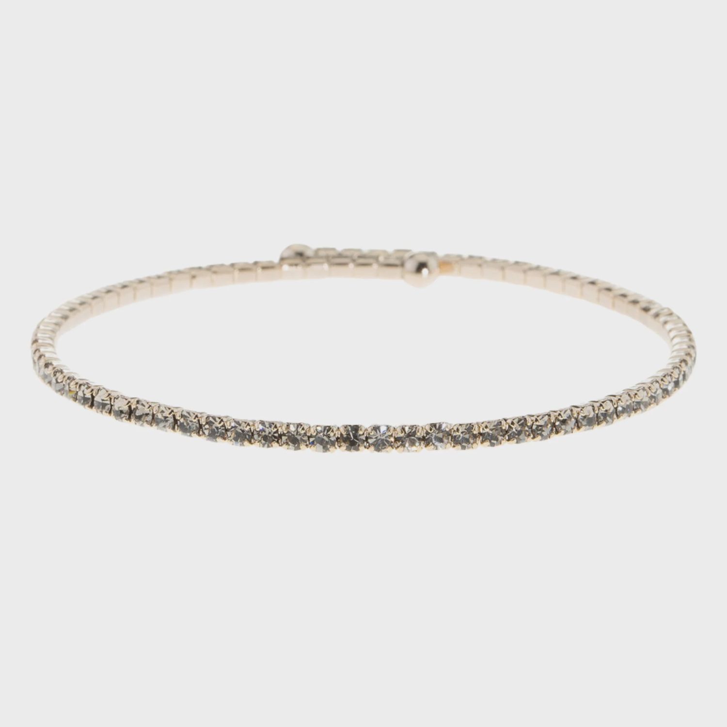 Black Diamond Bangle | Antique Gold Finish