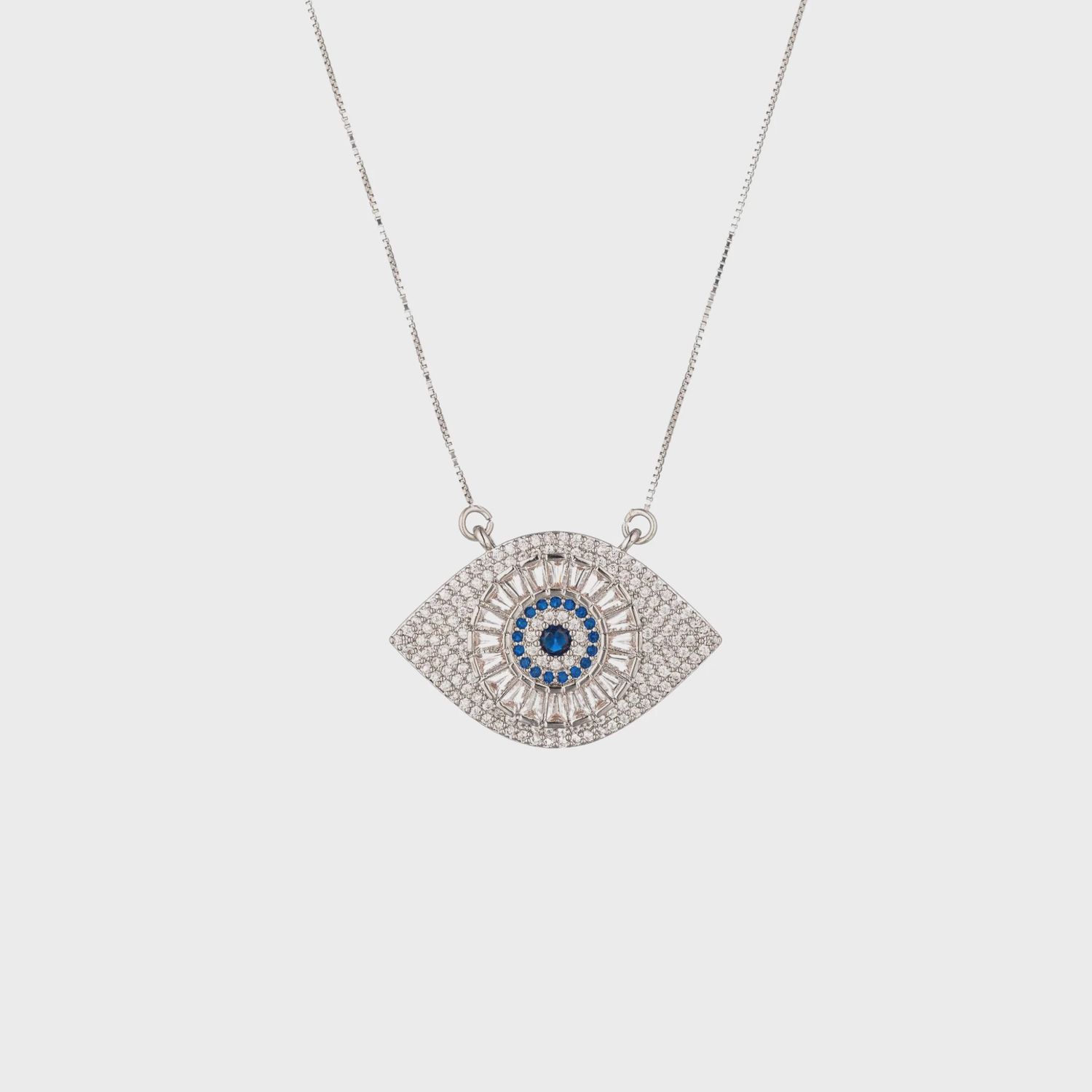 Evil Eye Sterling Silver Necklace
