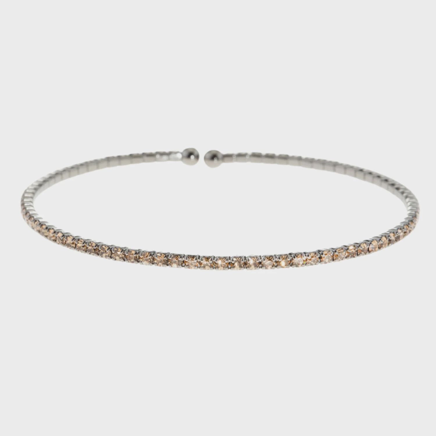 Topaz Bangle | Gun Metal Finish