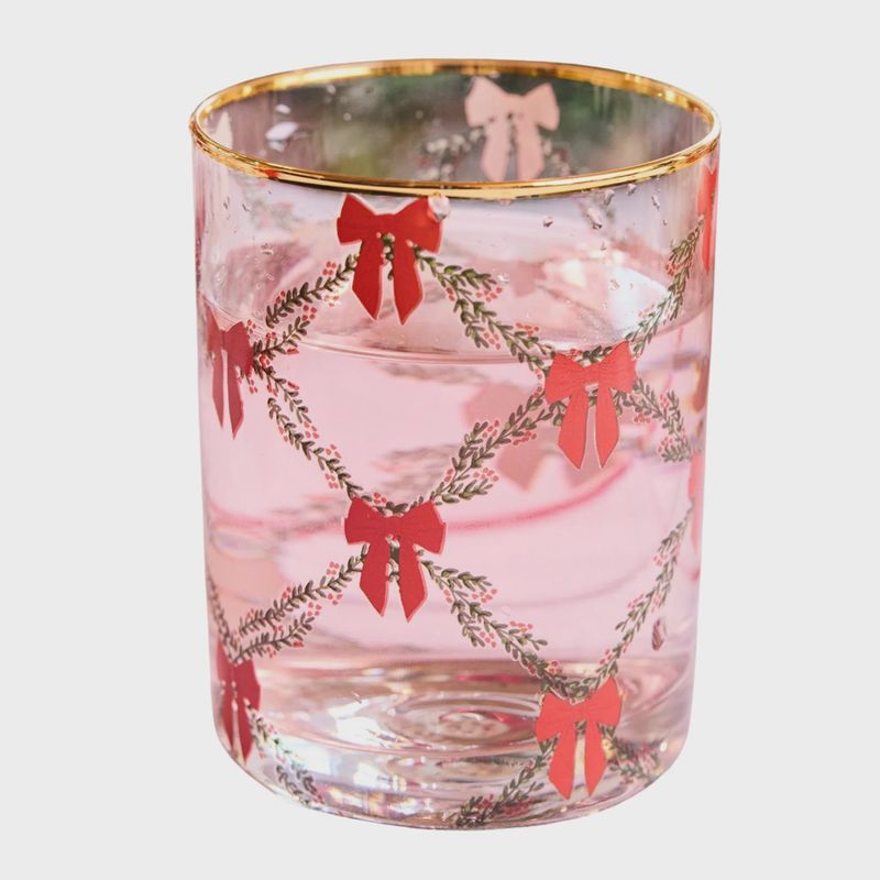 Holiday Bow Cocktail Glass