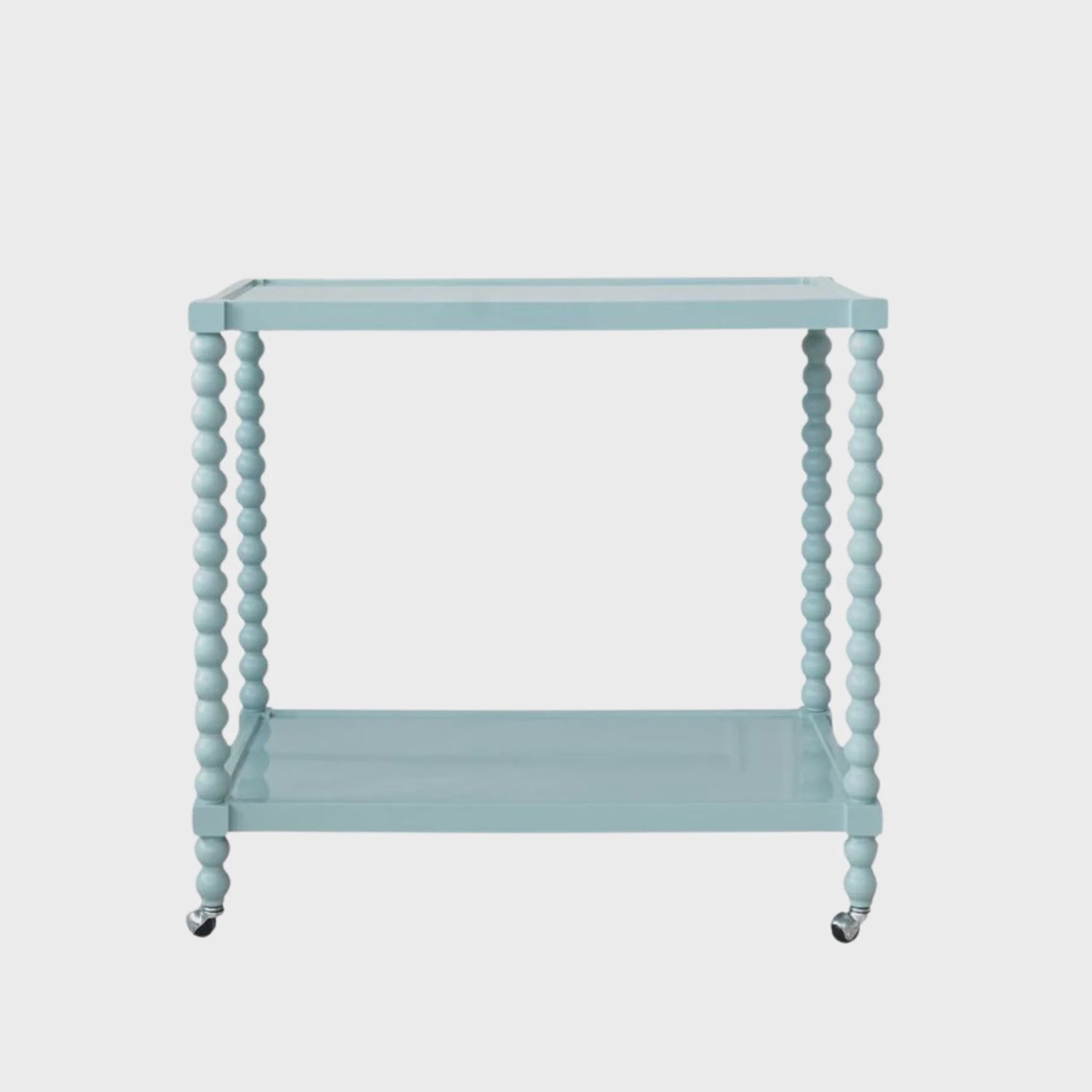 Lacquered 2-Tier Bar Cart