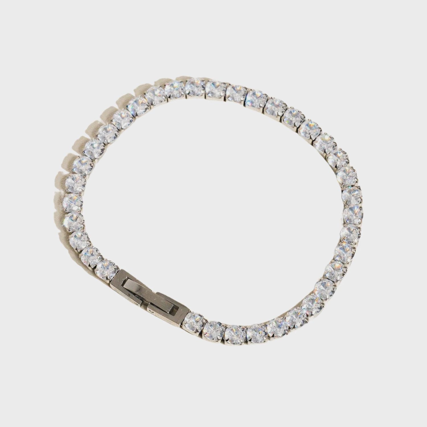 René Rhinestone Dressy Bracelet | Silver