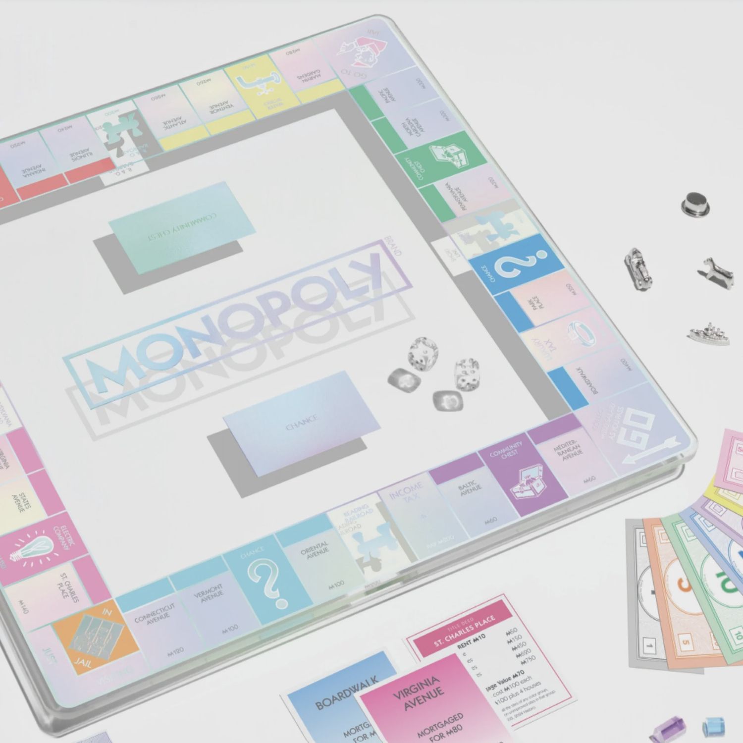 Monopoly Aura Glass Edition – Premium Collector’s Set