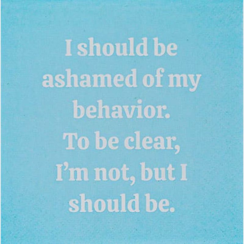 I Should Be Ashamed Cocktail Napkins