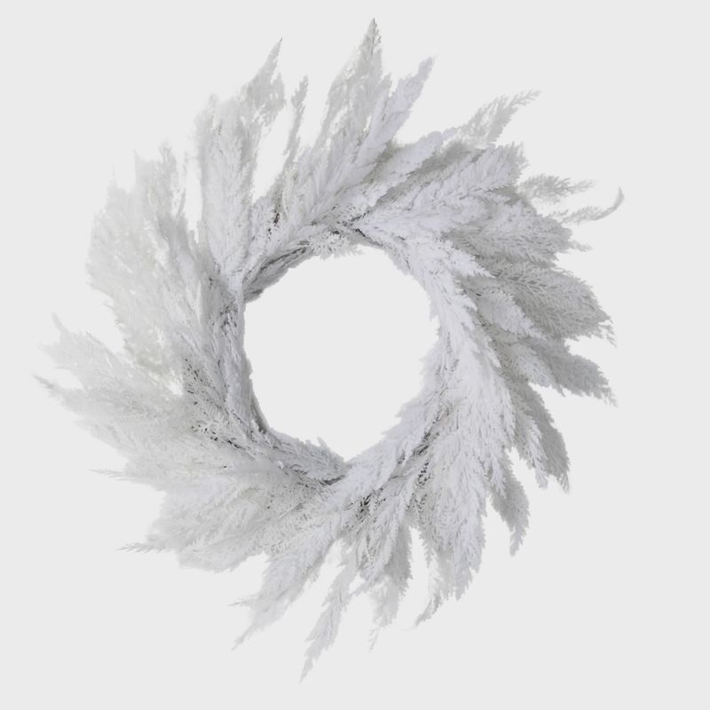 White Cypress Wreath