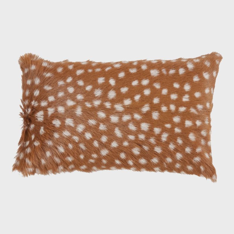 Deer Spot Goat Fur Pillow