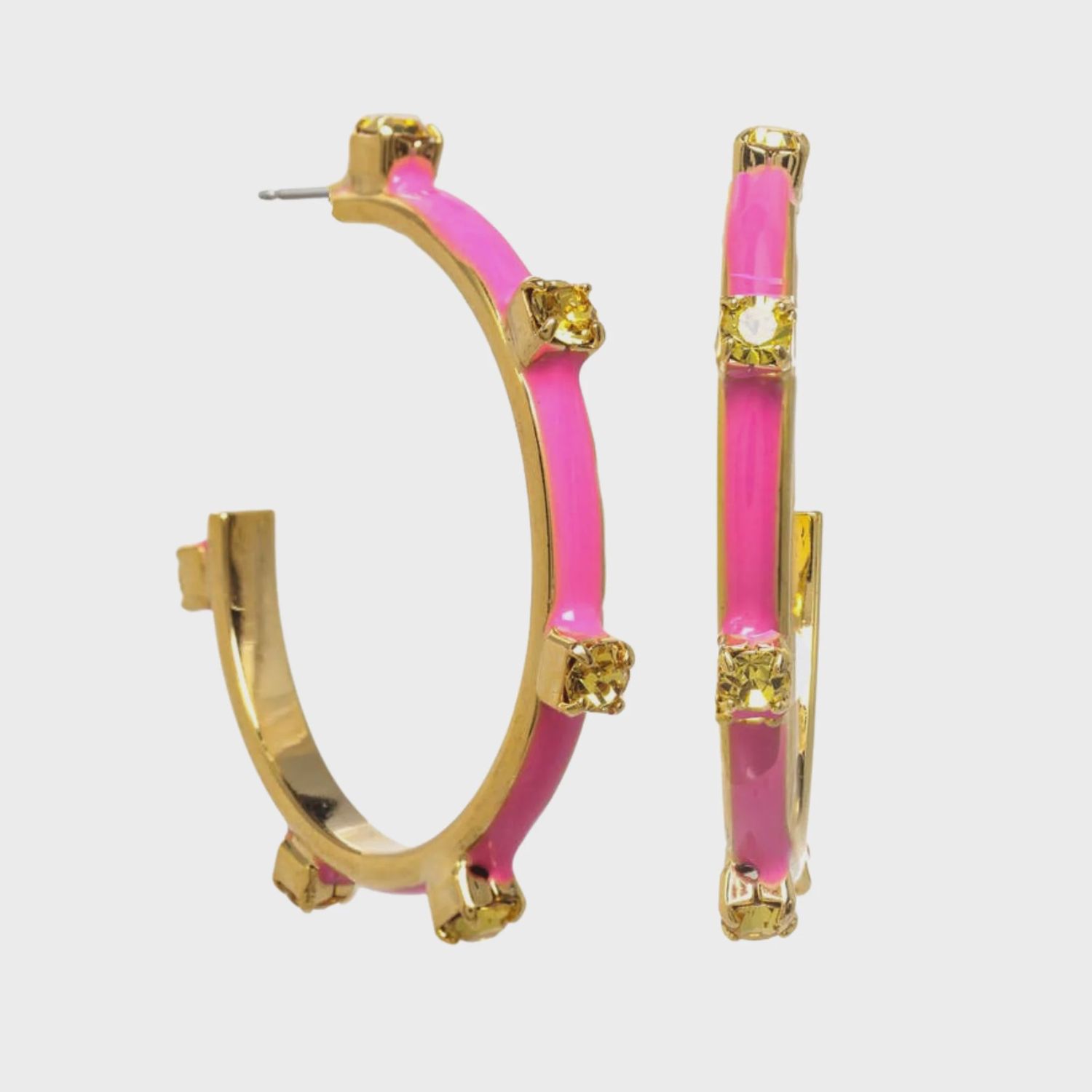 Everly Hoops | Pink &amp; Sunflower