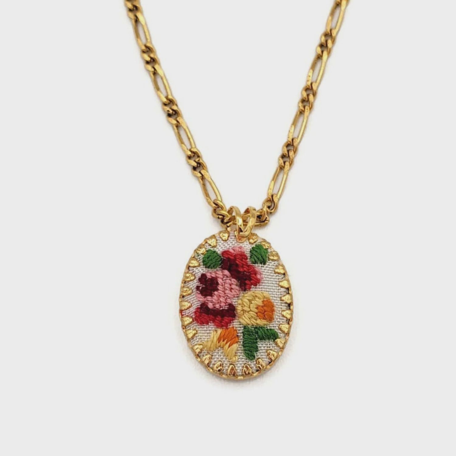Secret Garden Vintage Embroidered Necklaces