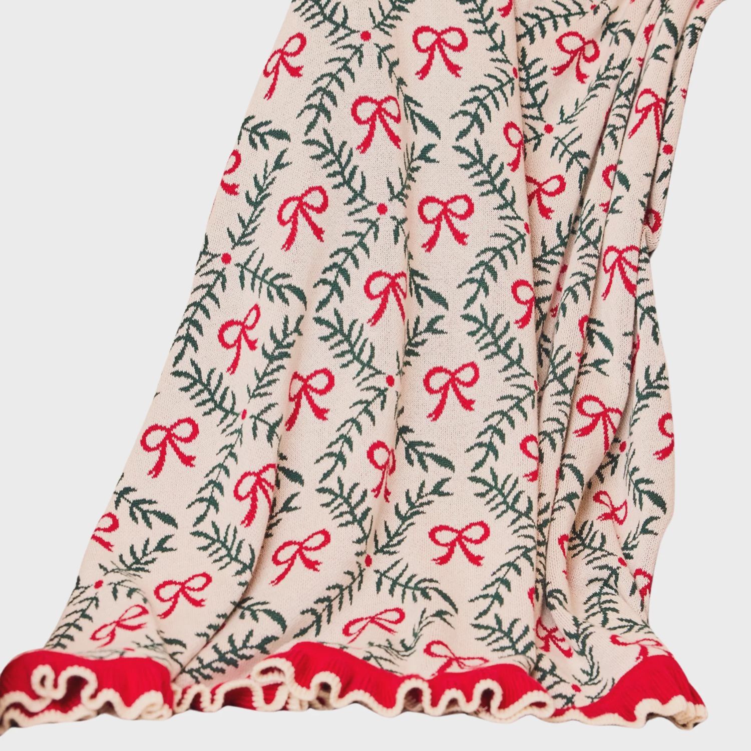 Holiday Trellis Blanket