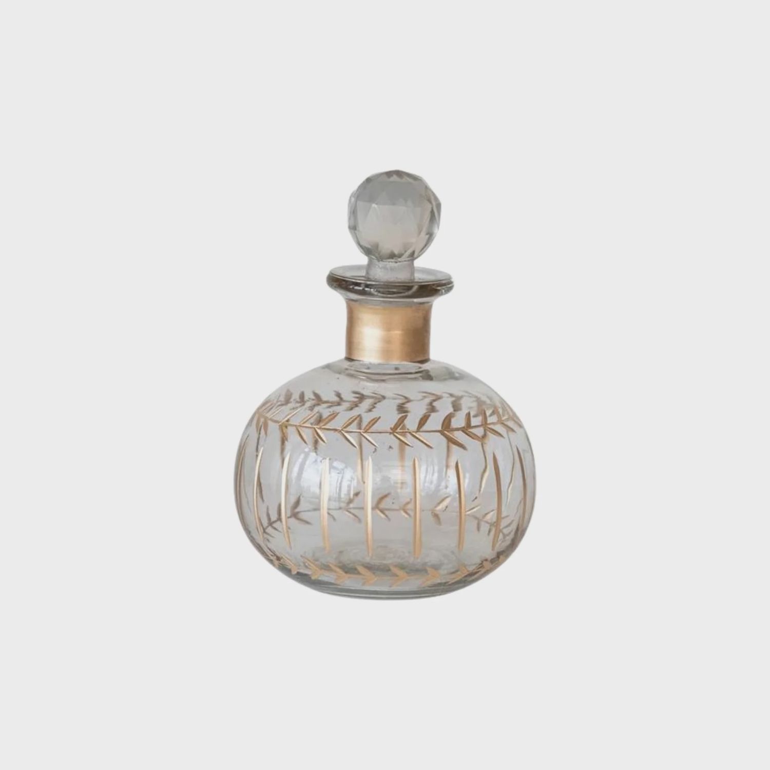 Etched Glass Mini Decanter