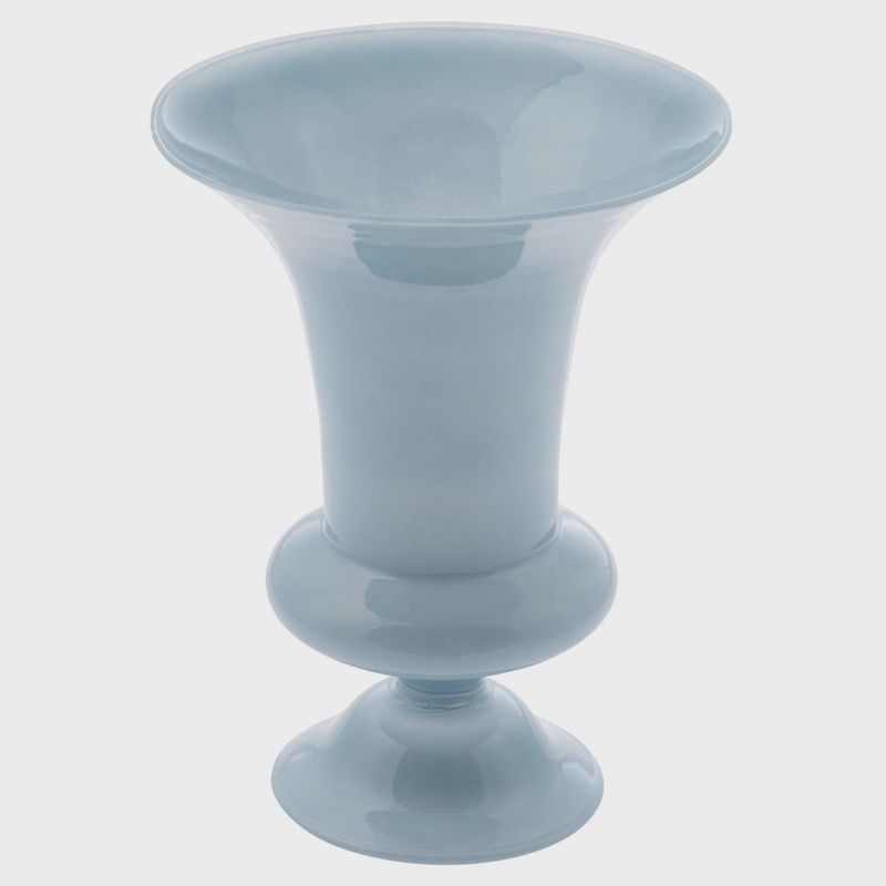 Tulip Blue Glass Vase