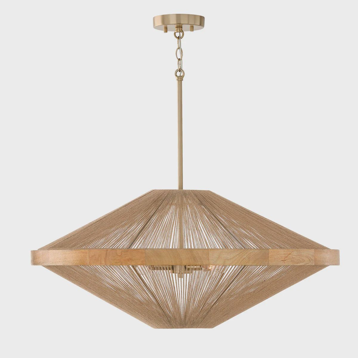 Natural Woven Pendant Light | 4 Light