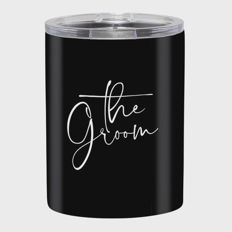 Stainless Steel Tumbler - The Groom: 12 oz