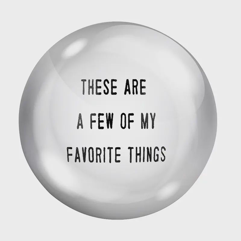 Favorite Things Paper Weight